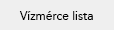 Vízmérce lista