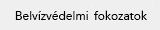 Belvízvédelmi készültségi fokozatok